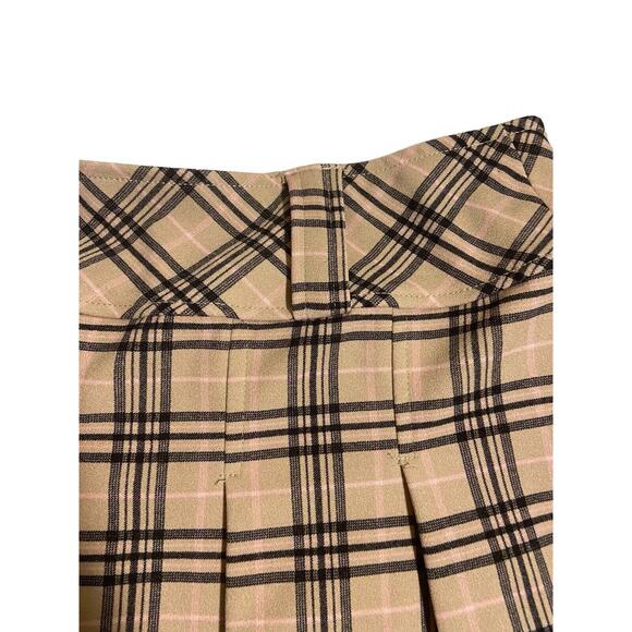 joe b by joe benbasset skirt Size‎ XL Pleated Skater Academia Plaid Check Retro - Picture 4 of 8